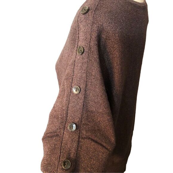 Lane Bryant metallic short sleeve pullover dolman sleeve sweater size 16 - Picture 4 of 9